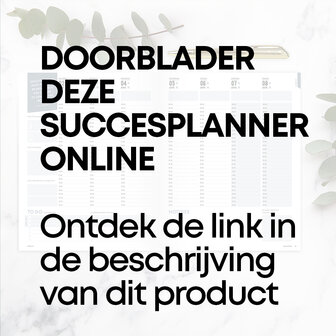 Doorblader de SuccesPlanner hier via een online PDF