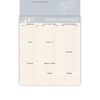                            PRE-ORDER | Boodschappenlijstje met maaltijdplanner