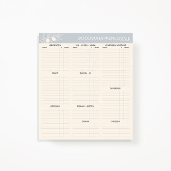                            PRE-ORDER | Boodschappenlijstje met maaltijdplanner