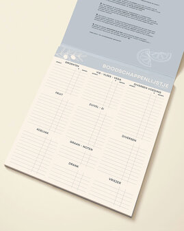                            PRE-ORDER | Boodschappenlijstje met maaltijdplanner
