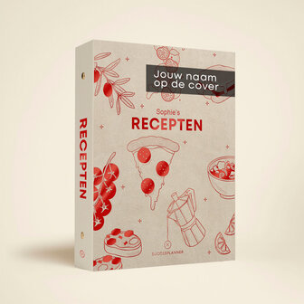 receptenmap in luxe vegan leather uitvoering