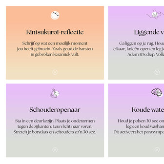 25 Mindfulness kaartjes met doosje en magneetsluiting affirmaties persoonlijke groei kwaliteitskaartjes quoates oefeningen
