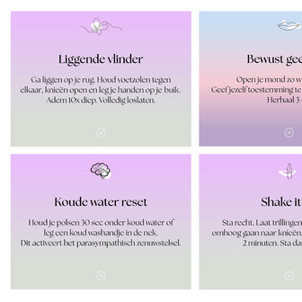 25 Mindfulness kaartjes met doosje en magneetsluiting affirmaties persoonlijke groei kwaliteitskaartjes quoates oefeningen