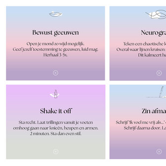 25 Mindfulness kaartjes met doosje en magneetsluiting affirmaties persoonlijke groei kwaliteitskaartjes quoates oefeningen