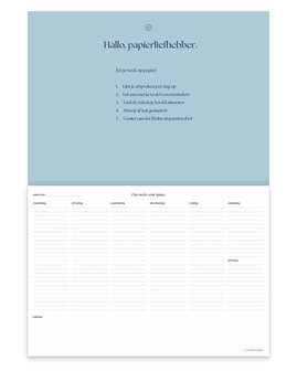 Planner deskplanner afscheurbaar
