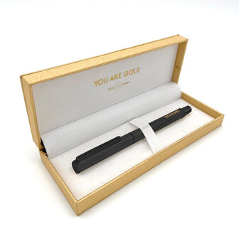 Rollerpen zwart in geschenkdoosje