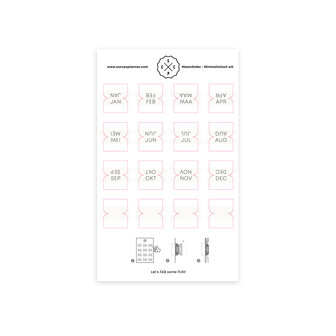 minimalistisch wit tabs