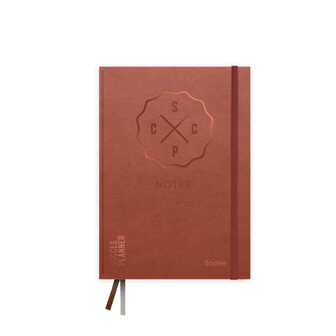 Terracotta met koperen folie notitieboek - bullet journal