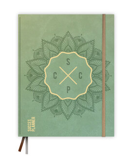 Zengroene SuccesPlanner met Mandala diepdruk en goudfolie