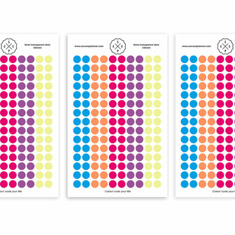 semi transparante dots - Vibrant