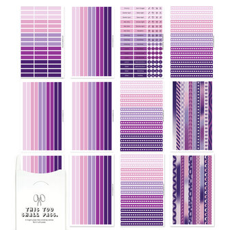 Washi-fun Stickerset Purple Universe