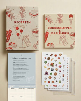 Receptenmap ringmap receptenboek Boodschappenlijstjje afscheurblok 
