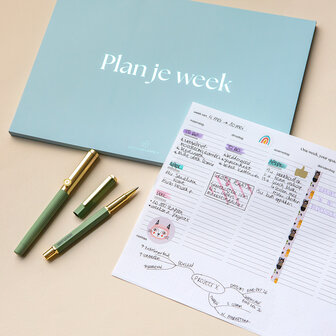 Weekplanner afscheurbaar