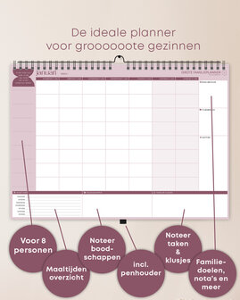            PRE-ORDER | Grote FamiliePlanner 2027 voor 8 personen (A3-formaat)