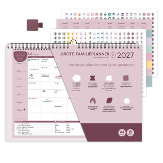            PRE-ORDER | Grote FamiliePlanner 2027 voor 8 personen (A3-formaat)