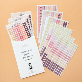 Dit is het Peachy Perfect thema in Washi en dots