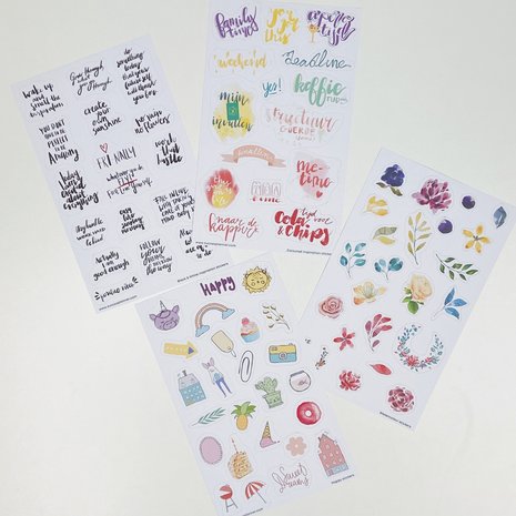          UITVERKOCHT | Positiviteit die blijft plakken stickerset