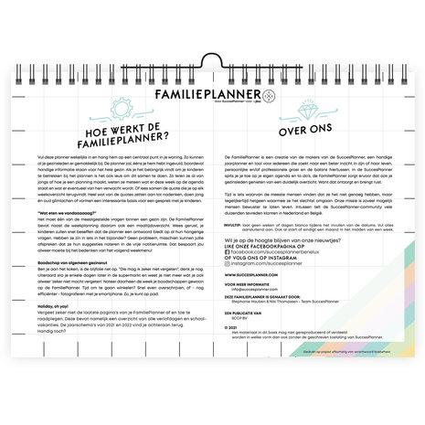   FamiliePlanner ONGEDATEERD voor 5 pers. (A4-formaat)