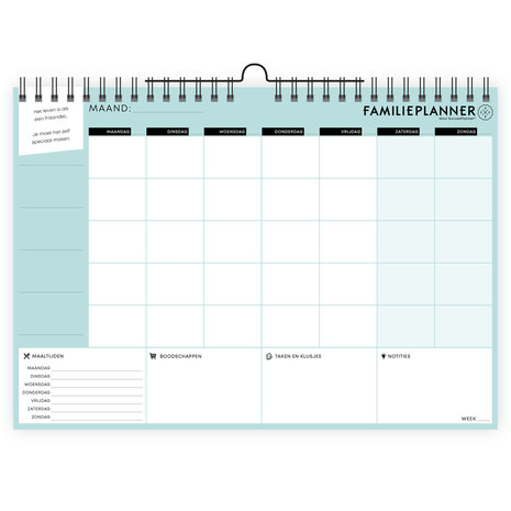   FamiliePlanner ONGEDATEERD voor 5 pers. (A4-formaat)