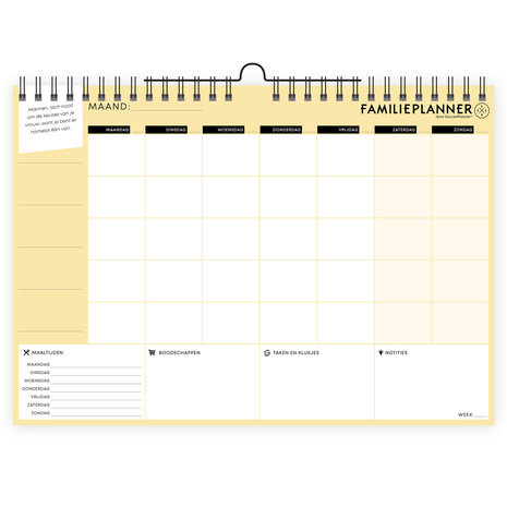   FamiliePlanner ONGEDATEERD voor 5 pers. (A4-formaat)