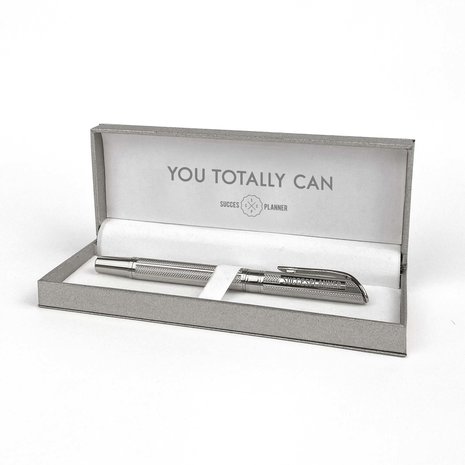  Balpen zilverkleurig "You totally can"