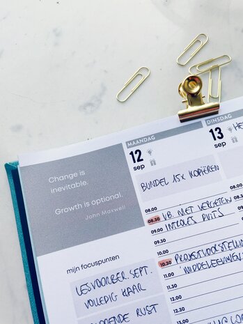 UITVERKOCHT | Appelblauwzeegroene Academische SuccesPlanner '22-'23