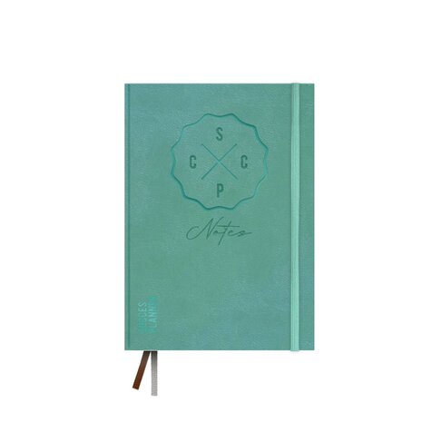 Appelblauwzeegroen notitieboek