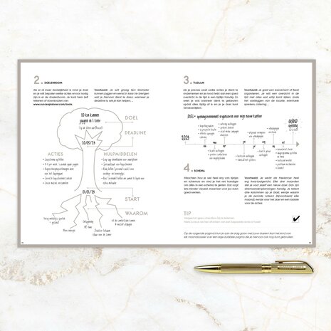        Ongedateerde Oudroze SuccesPlanner