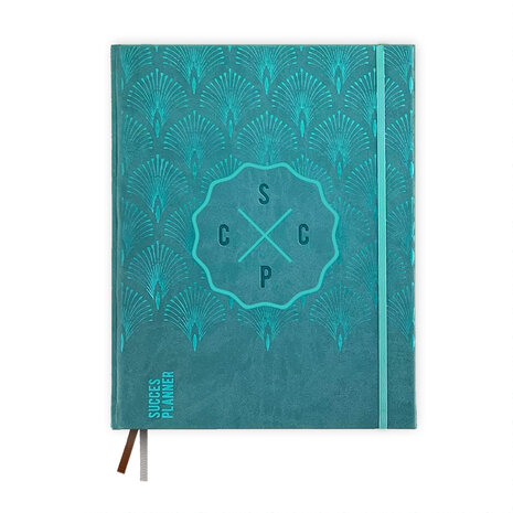 Appelblauwzeegroene planner