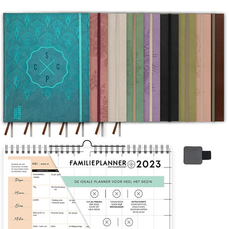 Combipakket SuccesPlanner en FamiliePlanner 2023 + penhouder