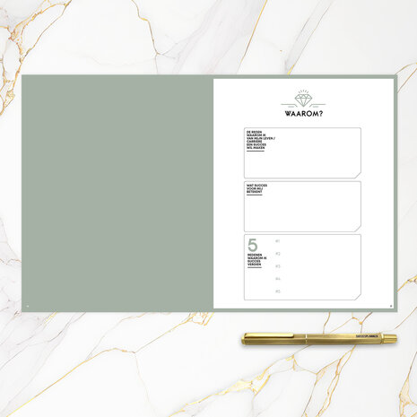            UITVERKOCHT | Ongedateerde Midnight blue SuccesPlanner