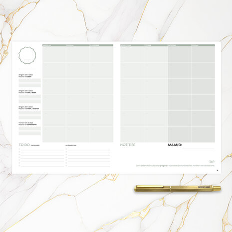             UITVERKOCHT | Ongedateerde Midnight blue SuccesPlanner