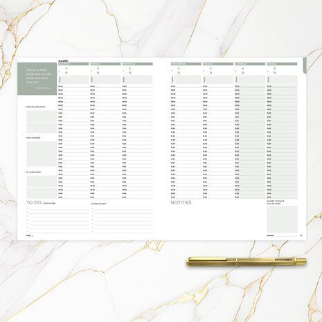             UITVERKOCHT | Ongedateerde Midnight blue SuccesPlanner