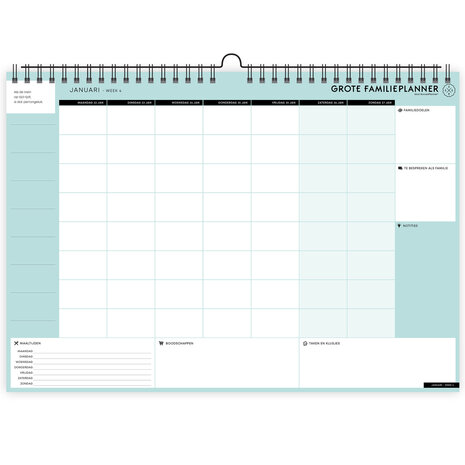 FamiliePlanner A3 2024 week 4