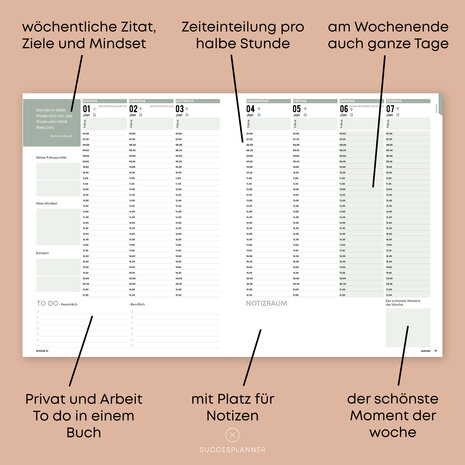 Erfolgplanner 2024 + notes