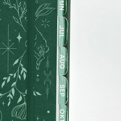 Maandtabs metallic groen