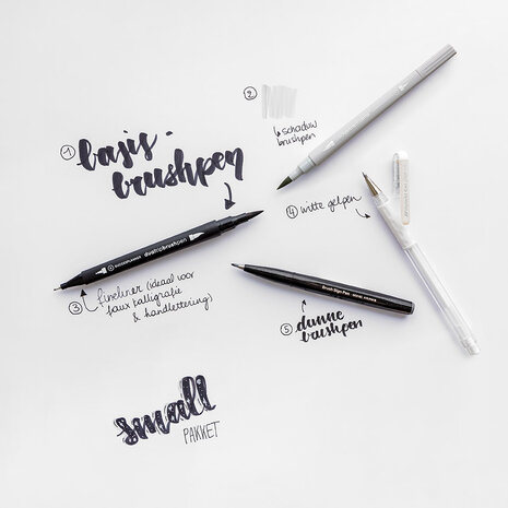 Online cursus 'Brushletteren voor beginners' & Starterset  SMALL