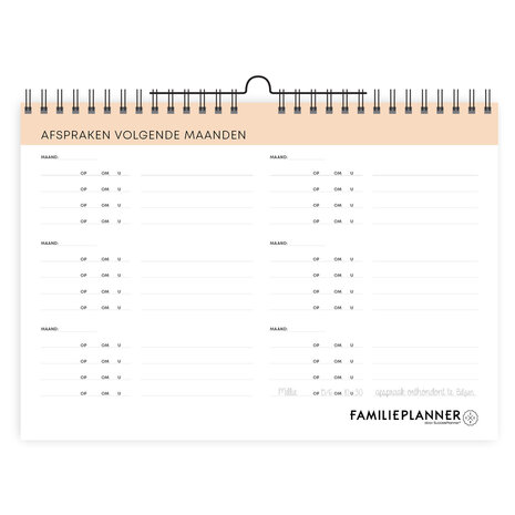 Ongedateerde FamiliePlanner