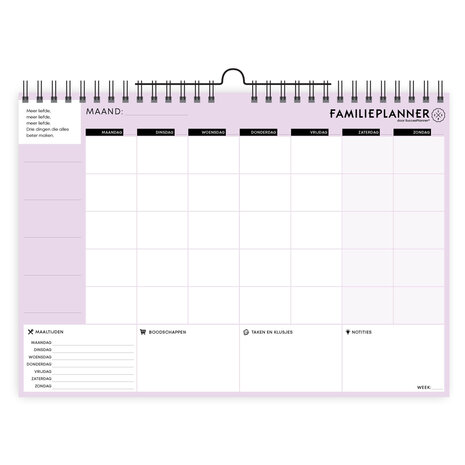 Ongedateerde FamiliePlanner