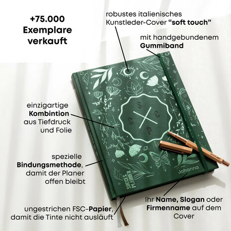 SuccesPlanner 2025 Waldgrün mit perso