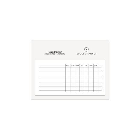          'Habit tracker' sticky notes