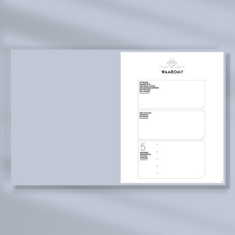 Paarse Ongedateerde SuccesPlanner waarom doe je het?