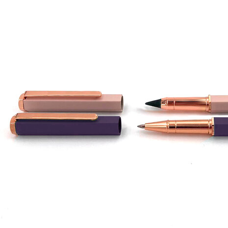                         NIEUW | SET van rollerpen paars & Wonderpotlood roze
