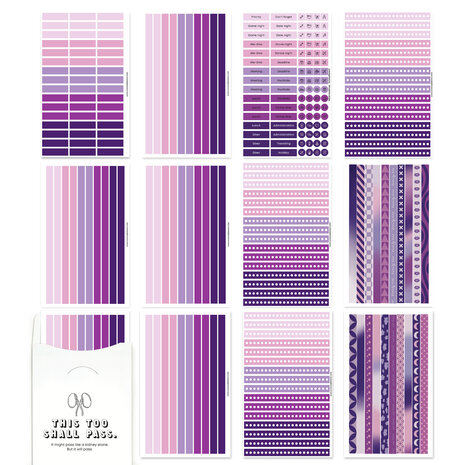 Purple Universe Washi set