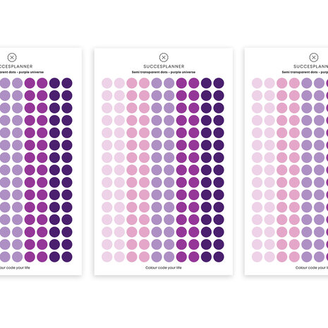 Purple Universe Dots stickerset