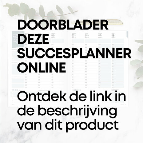        PRE-ORDER | Zen-groene Academische SuccesPlanner '25-'26
