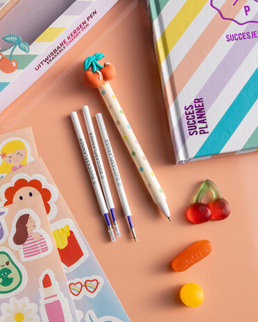 NIEUW | Uitwisbare pen 'Cherry'