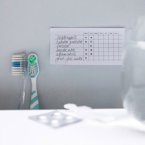          'Habit tracker' sticky notes