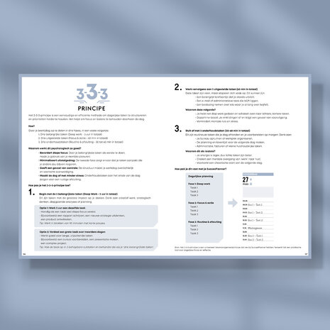 3-3-3 time management tool