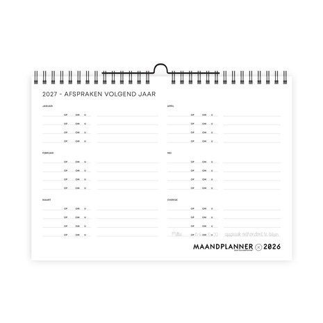     PRE-ORDER | MaandPlanner 2026